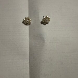 Macy's Pearl Cluster Earrings